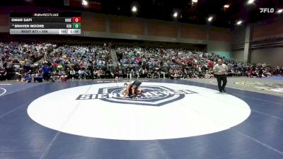 106 lbs Champ. Round 2 - Braven Moore, Kamehameha vs Omar Safi, Roseville