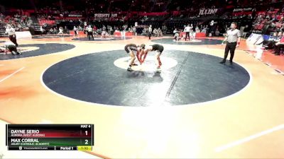 3A 165 lbs Cons. Round 2 - Max Corral, Joliet (Catholic Academy) vs Dayne Serio, Aurora (West Aurora)