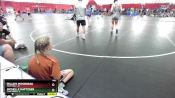 140 lbs Round 5 (6 Team) - Michelle Naftzger, Team Green vs Malaya Moorhead, Team Pink