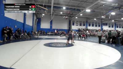 190 lbs Round Of 16 - Fletcher Rinke, Bridgewater-Raynham vs Mateus Dalton, Xaverian