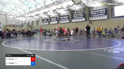 70 kg Consi Of 32 #1 - Kenan Carter, Virginia Beach Regional Training Center vs Jake Tucker, Michigan State