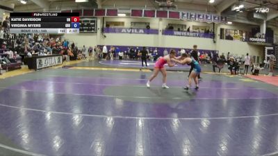 145 lbs Cons. Round 2 - Virginia Myers, Graceland University vs Katie Davidson, Unattached