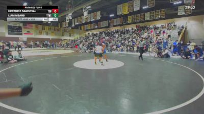 155 lbs Round 2 - Liam Means, Yucaipa Thunder Wrestling Club vs Hector E Sandoval, Team SoCal WC