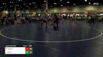 120 lbs Round 3 (6 Team) - John Davis, Fuzzy Bees vs Nicholas Castro, Hawkstyle Elite