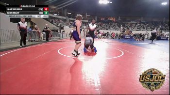 3rd Place - Lane Wilmas, CYWC vs Josh Riley, Chickasha Youth Wrestling
