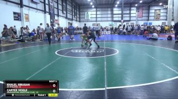 132 lbs Round 2 (4 Team) - Carter Nogle, HEADHUNTERS WRESTLING CLUB vs Khalel Sibugan, 84 ATHLETES