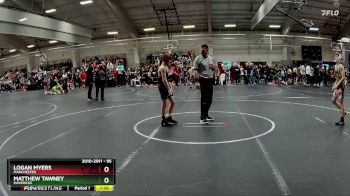 95 lbs Semifinal - Logan Myers, Manchester vs Matthew Tawney, Mavericks