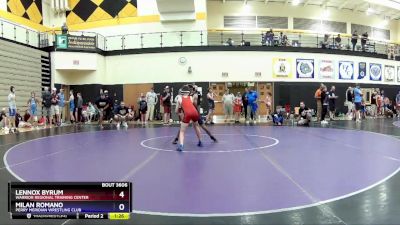 82 lbs Quarterfinal - Lennox Byrum, Warrior Regional Training Center vs Milan Romano, Perry Meridian Wrestling Club