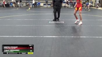 126 lbs Champ. Round 2 - Griffin Stewart, Calvert Hall College vs Tobias Hernandez, DeMatha Catholic