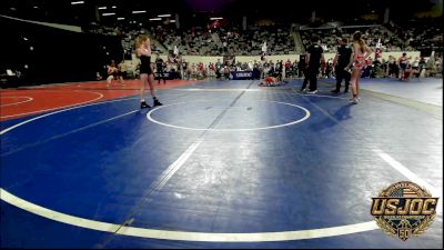 90 lbs Rr Rnd 3 - Emie Mogg, Nebraska Wrestling Academy vs Paisleigh Carpenter, Midwest City Bombers Youth Wrestling Club
