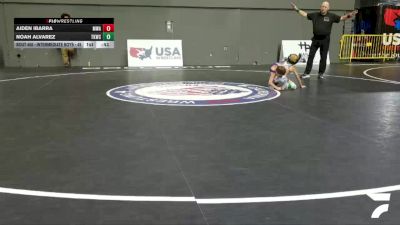 Intermediate Boys - 49 lbs Semis - Aiden Ibarra, Marvel Wrestling Academy vs Noah Alvarez, Total Kaos Wrestling Club