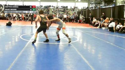 132 lbs Semifinal - Justyce Zuniga, WA vs Isaac Moore, AZ