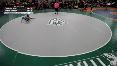 87-94 lbs Cons. Round 2 - Landon Scott, Tornado Wrestling vs Mason Mattevi, Gulf Coast Wrestling Club