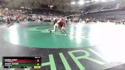 3A 220 lbs Champ. Round 2 - Wyatt Goade, Bainbridge vs Daren Airey, Mt. Spokane