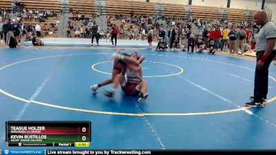 133 lbs Cons. Round 3 - Kevin Bustillos, Joliet Junior College vs Teague Holzer, Wisconsin-La Crosse