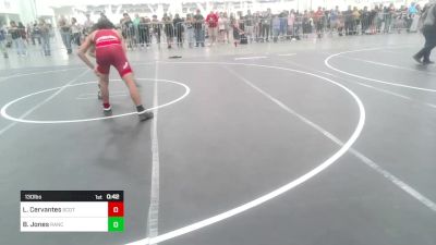 130 lbs Consolation - Logan Cervantes, Scotsmen WC vs Brady Jones, Rancho Bernardo WC