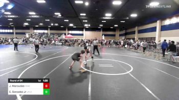 120 lbs Round Of 64 - John Maroudas, Temecula Valley High vs Carlos Gonzalez Jr, JFlo Trained