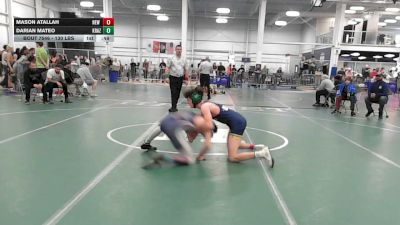 130 lbs Consi Of 8 #2 - Mason Atallah, New England Gold WC vs Darian Mateo, Krazy Monkey WC