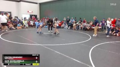 68 lbs Round 2 - Colton Menendez, West Wateree vs Nate Quagliariello, Chapin Youth Wrestling