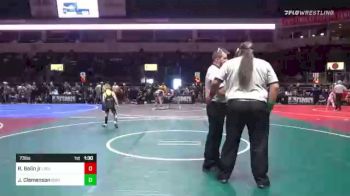 73 lbs Semifinal - Robert Bolin Jr, Loglv vs Jack Clemenson, Bison WC