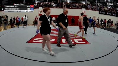 57 kg Cons. Round 3 - Davis Motyka, Pennsylvania RTC vs Titan Friederichs, No Nonsense Wrestling