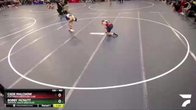 160 lbs Quarterfinal - Bobby McNutt, Wayzata Youth Wrestling vs Cade Malchow, Flat Earth Wrestling Club