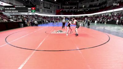 130 lbs Cons. Round 3 - Kyra Wyant, Emmett vs Zayden Wilson, Kuna