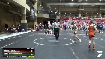 90 lbs Cons. Round 2 - Keyen Taplin, Abilene Kids Wrestling Club vs Cruz Schoenberger, Phenom