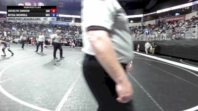 60.8-66.2 lbs Rr Rnd 2 - Jocelyn Gibson, East Kansas Eagles vs Myka Morrill, Butler Youth Wrestling