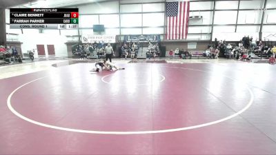 120 lbs Cons. Round 1 - Claire Bennett, Juab vs Farrah Parker, Carbon