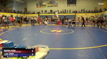 92 lbs Cons. Semi - Rustin Ayers, Smoky Valley Wrestling Club vs Luke Owen, Wichita Training Center