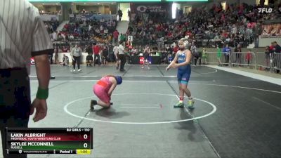 110 lbs Cons. Round 2 - Skylee McConnell, Russell vs Lakin Albright, Frontenac Youth Wrestling Club