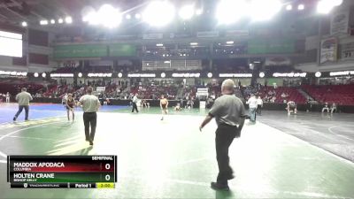 98 lbs Semifinal - Holten Crane, Bishop Kelly vs Maddox Apodaca, Columbia