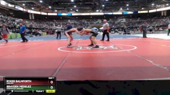 120 lbs Cons. Round 2 - Ryker Balmforth, Shelley vs Brayden Medelez, Hermiston Oregon