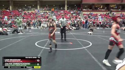 70 lbs Cons. Round 1 - Aidyn Hall, Blackwell Wrestling Club vs Camden Prier, Mulvane Jr. Wrestling Club