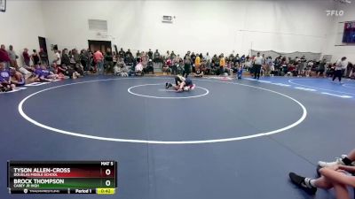 103-104 lbs Round 1 - Brock Thompson, Carey Jr High vs Tyson Allen-Cross, Douglas Middle School