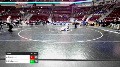 215 lbs Round Of 16 - Jack Sangl, Fort Leboeuf vs Connor Parker, Warrior Run