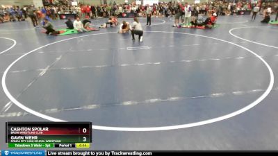 132 lbs Cons. Round 3 - Cashton Spolar, Bruin Wrestling Club vs Gavin Wehr, Ponca City High School Wrestling