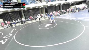 132 lbs Cons. Round 3 - Beau Thompson, Unattached vs Corbin Brown, Princeton