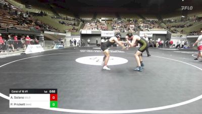 192 lbs Consi Of 16 #1 - Adrian Solano, Golden West vs Peyton Prickett, Bakersfield Christian