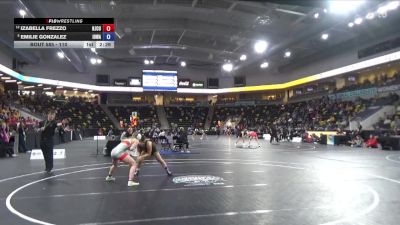 110 lbs 5th Place Match - Emilie Gonzalez, Iowa vs Izabella Frezzo, New Jersey City University