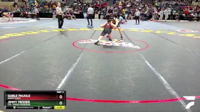 132-4A/3A Quarterfinal - Jimmy Messer, Col. Zadok Magruder vs Gable Pauole, North Point