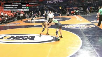 2A 150 lbs Champ. Round 1 - Antonio Hinojosa, Mundelein (Carmel) vs Andrew Pellicci, New Lenox (Providence Catholic)