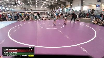 83 lbs Semifinal - Ryan Alvarado, Apex Grappling Academy vs Luke Gonzales, Randall Youth Wrestling Club