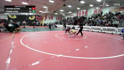 140 lbs Quarterfinal - Jaylean Alfaro, Sunnyside vs Gianna Lopez, Peninsula