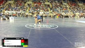 142 lbs Champ. Round 1 - Reagan Ulmer, South Border vs Kendall Bice, Minot