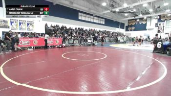 130 lbs Cons. Round 1 - Katie Crain, Redlands East Valley vs Madeline Tamanaha, Mark Keppel
