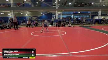 80 lbs Placement Matches (16 Team) - Kolton Hartman, Neighborhood vs Sebastian Shine, All American