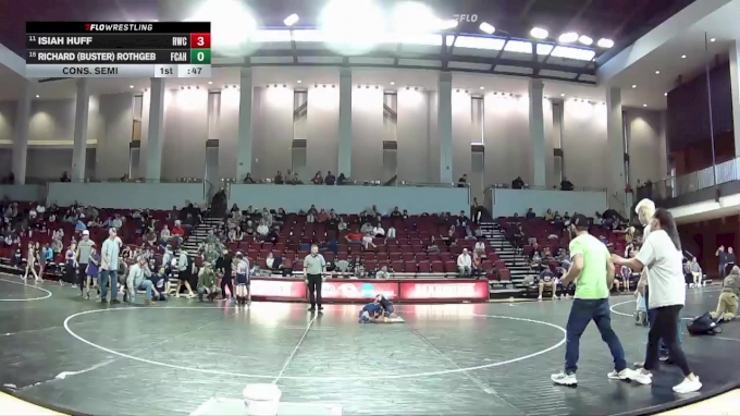 45 lbs Cons. Semi - Richard (Buster) Rothgeb, Hornet WC vs Isiah Huff ...