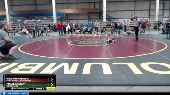 40-42 lbs Round 1 - Weston Craver, Legacy Wrestling Academy vs Macie Ensley, Homedale WC